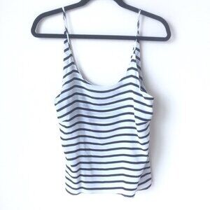 Silk B&W stripe camisole